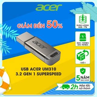 USB 3 2 Gen 1 Acer UM310 SuperSpeed dung lượng 32GB I 64GB I 128GB I