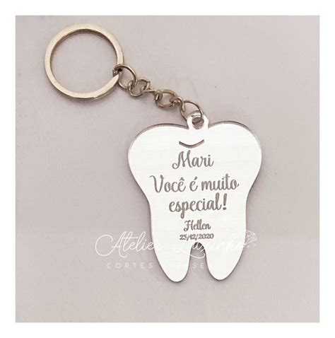 Chaveiro Dente Personalizado Unidades