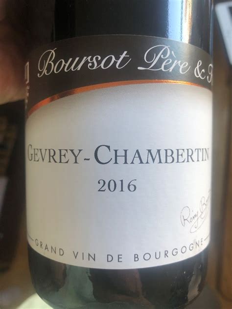 Domaine Boursot P Re Et Fils Gevrey Chambertin France Burgundy