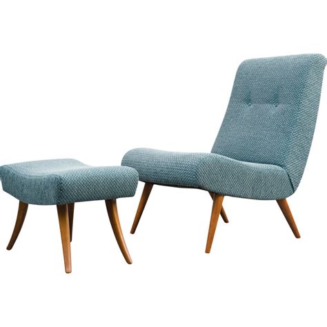 Fauteuil Vintage Avec Repose Pieds En Bois De H Tre Massif