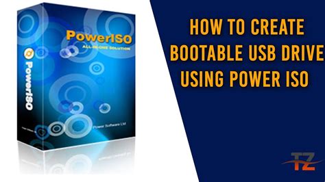 How To Create Bootable USB Drive Using Power ISO YouTube