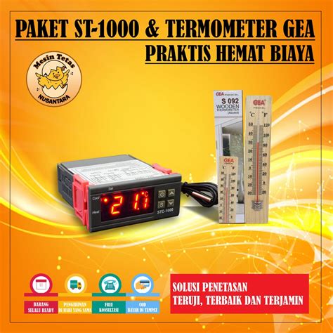 Jual Paket Alat Mesin Tetas STC 1000 Thermometer Kayu GEA Shopee