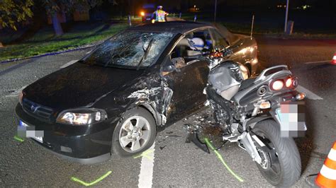 Heidelberg Wieblingen Unfall mit Motorrad im Grenzhöfer Weg K9702