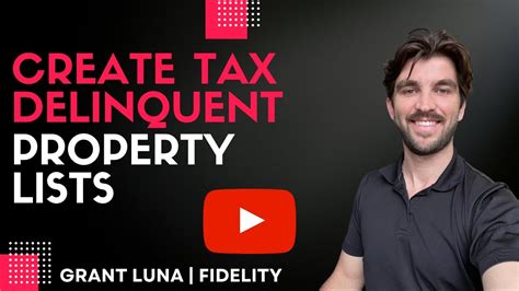 Create FREE Delinquent Tax Property Lists YouTube