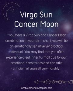 Virgo Sun Cancer Moon Personality Traits