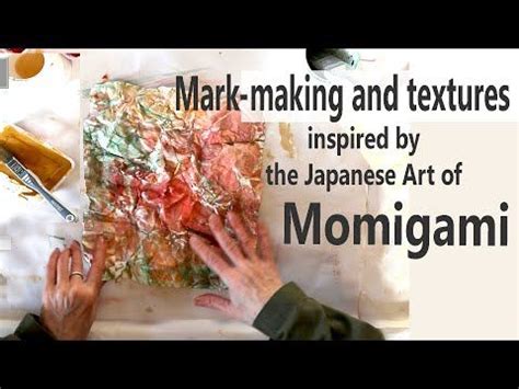 Momigami Inspired Mark Making And Textures Used For Journals