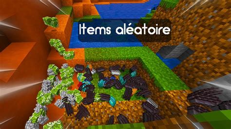 Minecraft Mais Il Pleut Des Items Youtube