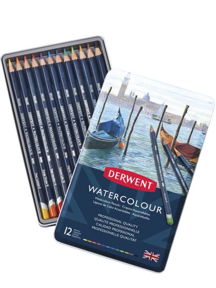 Lápices De Colores Acuarelables Derwent Set 12