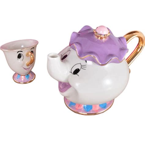 Wholesale Cartoon Beauty And The Beast Teapot Mug Lovely Christmas Gift Ceramic Tea Pot Cup One ...