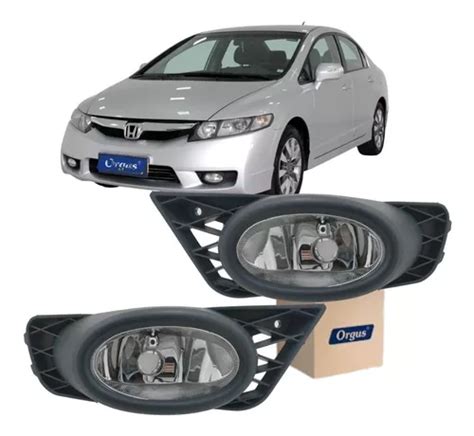 Par Farol Milha Honda Civic Auxiliar Neblina Frete Gr Tis