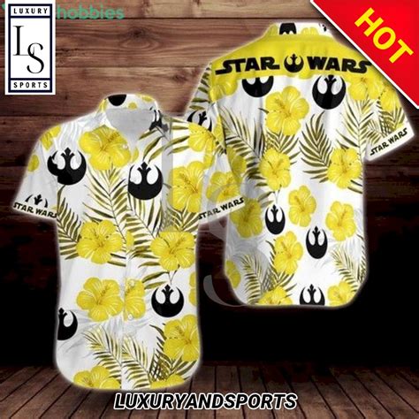 Star Wars Tropical Flower Hawaiian Shirt Homefavo