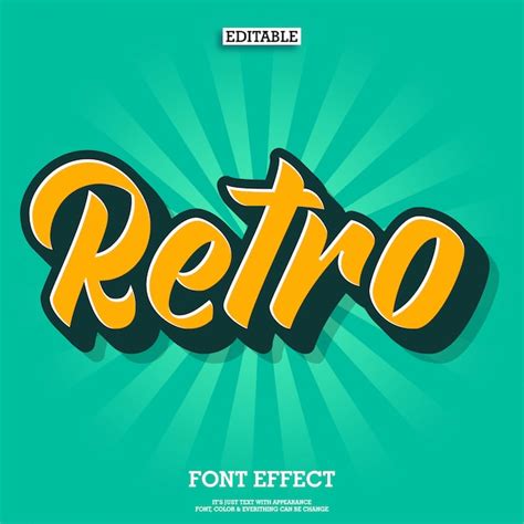 Vintage retro script font style | Premium Vector