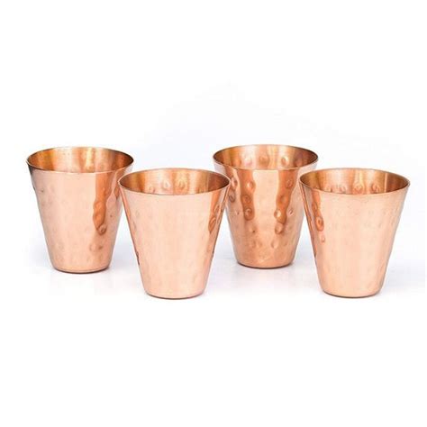 Copper Shot Glass Hammered Copper Glass Copper Cup Shot Etsy In