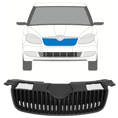 Grille Black Skoda Fabia 2007 2010