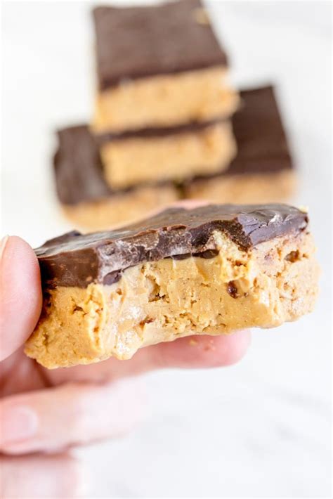 No Bake Buckeye Bars Recipe With Chocolate Peanut Butter