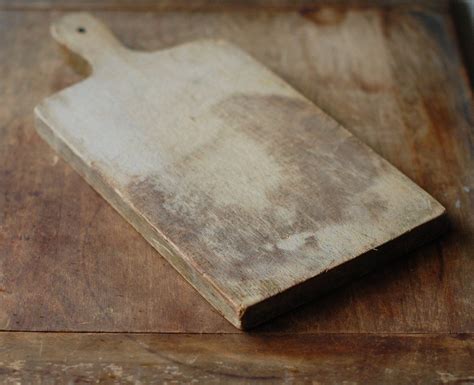 Antique Wood Cutting Board With Rustic Patina Vintage Bread