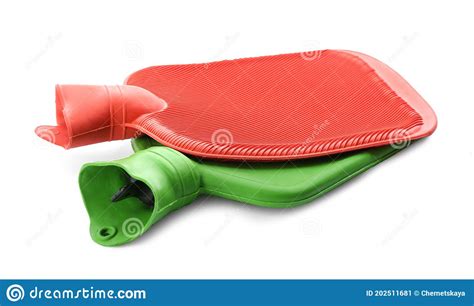 Rubber Hot Water Bottles Isolated On White Stock Image Image Of Rubber Tool