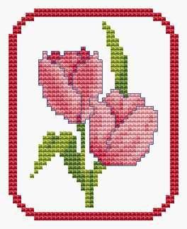 Tulips Flowers Free Cross Stitch Patterns And Charts Free