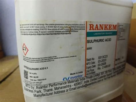 Rankem Sulphuric Acid At Rs 700 Piece Sulfuric Acid In Jaipur ID