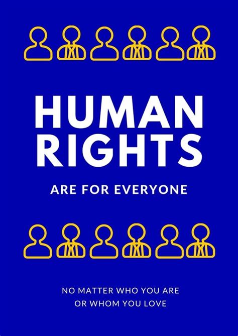 Free Custom Printable Human Rights Poster Templates Canva