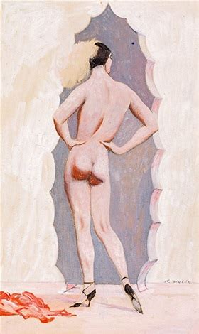 Nude From Back View In Front Of A Mirror Von Alfons Walde Auf Artnet