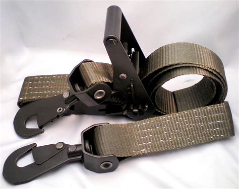 Ratchet Straps Military Grade 2 X 16 Wswivel Snap Hooks Milspec