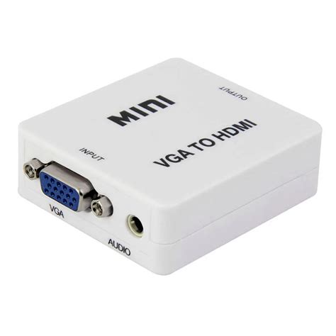 VGA2HDMI Mini Box HD 1080P Audio VGA To HDMI Converter HDTV Video ...