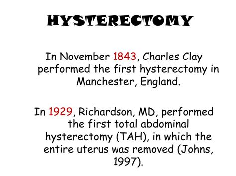 Ppt Hysterectomy And Its Alternatives Powerpoint Presentation Free