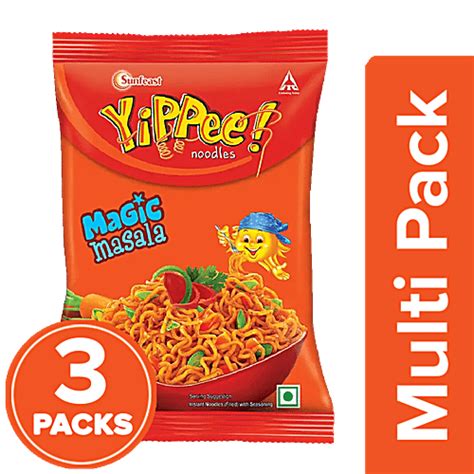 Buy Sunfeast Yippee Magic Masala Long Slurpy Noodles With Real