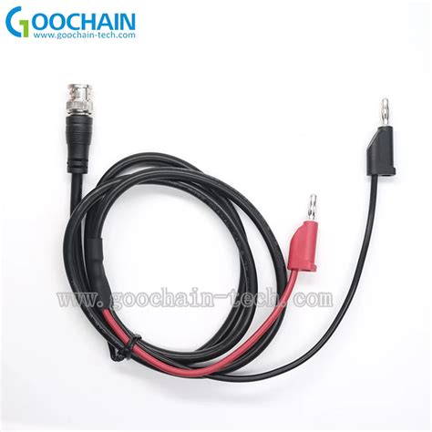 Male BNC To 4mm Stackable Banana Cable Factory Laboratory Test Lead