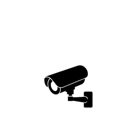 Premium Vector Cctv Camera Silhouette Security Camera Vector Design