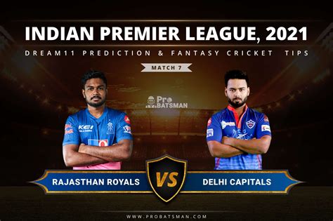 Rr Vs Dc Dream11 Prediction Fantasy Cricket Tips Playing Xi Pitch