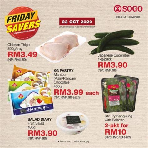 Oct Sogo Supermarket Friday Savers Promotion Everydayonsales