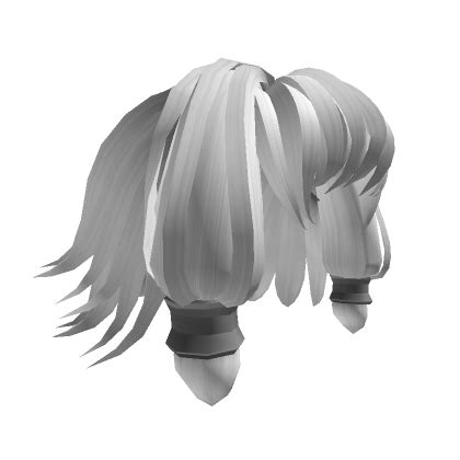 White Short Anime Hair Roblox