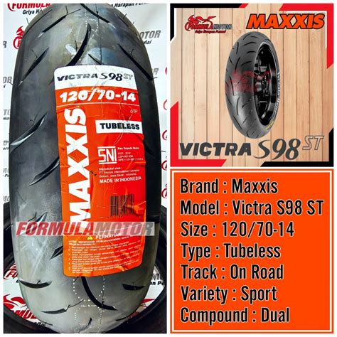 Jual Ban Maxxis Victra S St Ring Tubeless Dual Compound