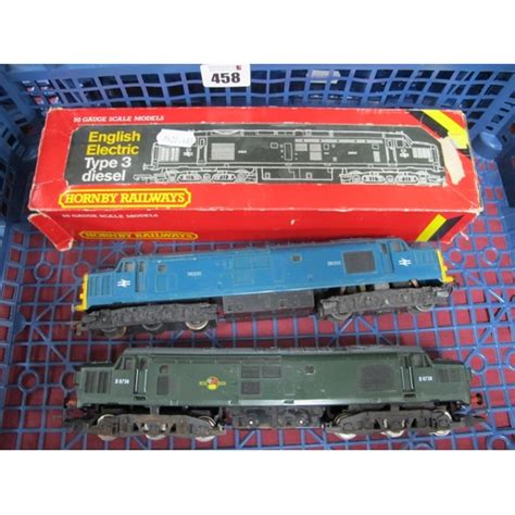 Three Hornby Oo Gauge4mm Type 3 Co Co Diesel Locomotives Unboxed Br