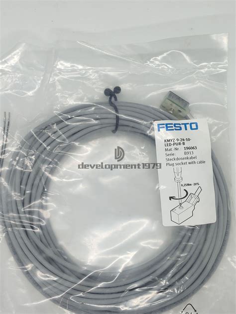 Pc Festo Connecting Cable Kmyz Led Pur B New Ebay