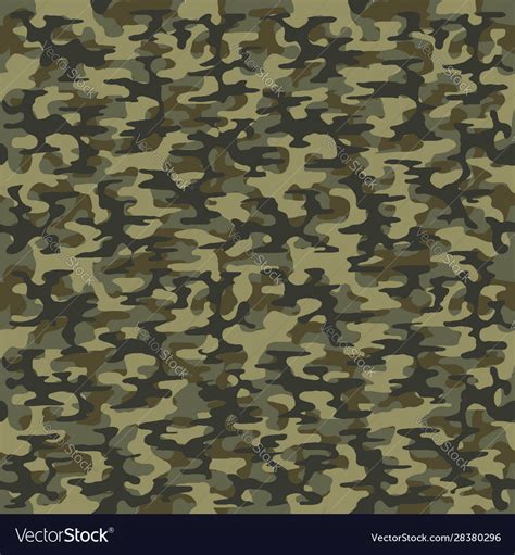 Camouflage Pattern Background Seamless Royalty Free Vector