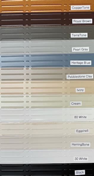 Seamless Gutter Color Options - NEPA Waterproofing LLC