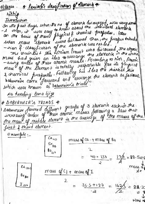 SOLUTION Periodic Of Classification Of Elements Studypool