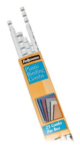 Fellowes Plastic Binding Combs Round Back 516 40 Sheet Capacity