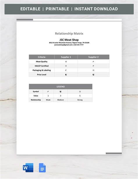 Matrix in Word - Templates, Designs, Docs, Free Downloads | Template.net