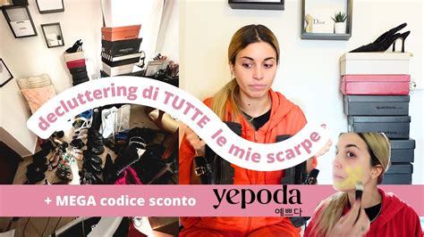 DECLUTTERING Di TUTTE Le Mie Scarpe MEGA Codice Sconto YEPODA YouTube