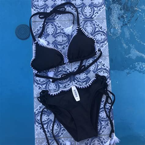 Adore Me Two Piece Bikini Swim Suit Black W Depop