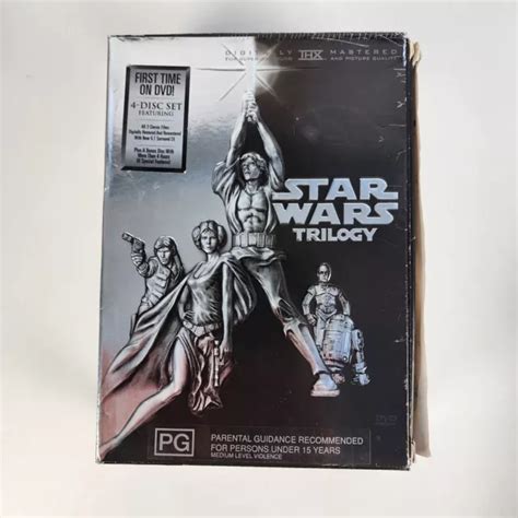 STAR WARS ORIGINAL Trilogy DVD Episodes 4 5 6 & Bonus Remastered Box ...