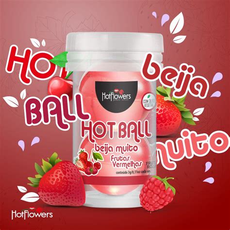 Hot Ball Dupla Beija Muito Frutas Vermelhas Hot Flowers Distribuidora Hot Flowers