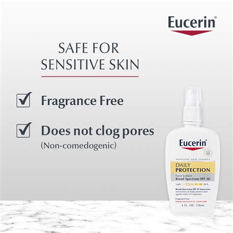 Eucerin Daily Protection Spf 30 Lightweight Face Lotion Sensitive