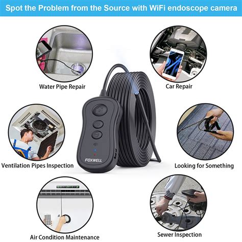 Foxwell Wifi Endoscoop Mm Draadloze Borescope Grandado