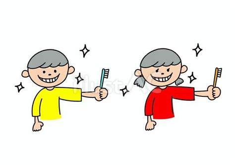 Free Vectors | Illustration of a child brushing teeth