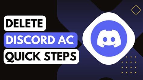 How To Delete Discord Account Youtube